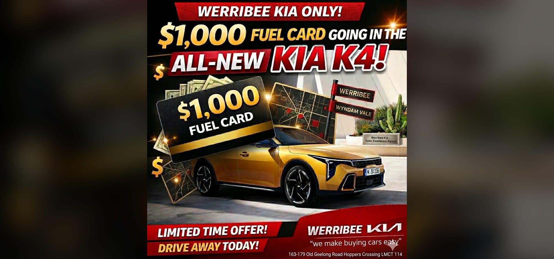 All-New Kia K4 $1000 Fuel Card