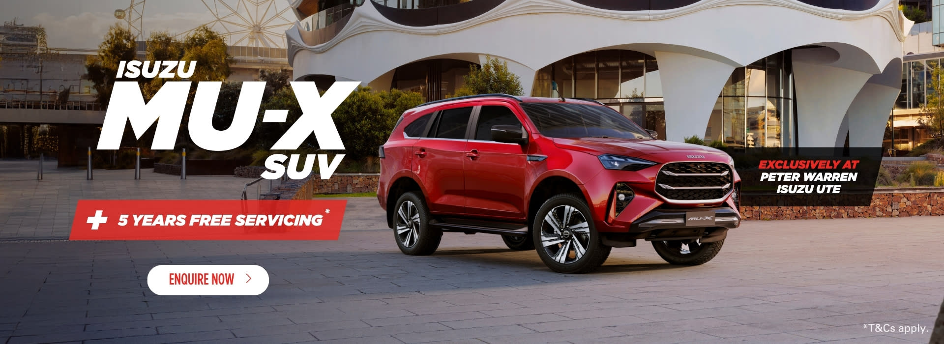MU-X 5 Years Free Servicing | May - June