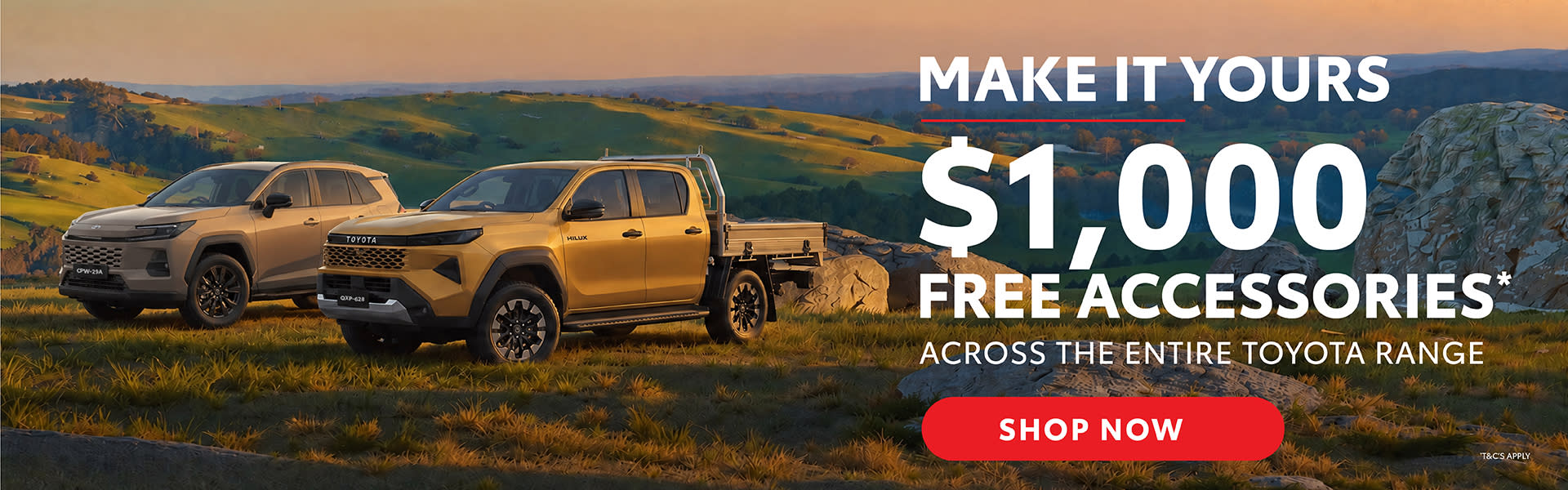 $1000 Free Accessories 