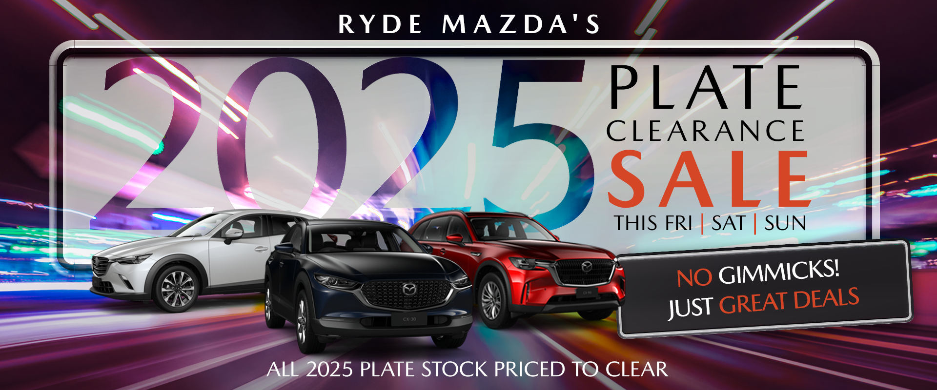 2025 Plate Clearance Sale