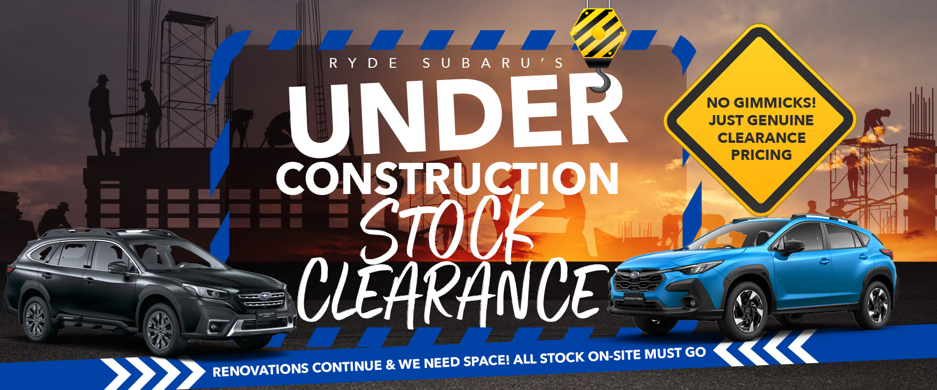 Under Construction Stock Clearance