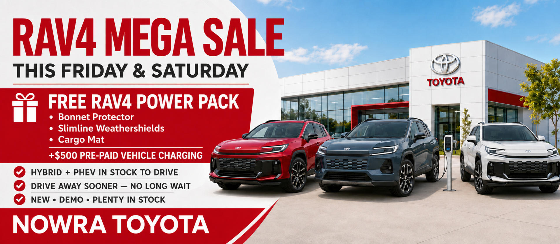 RAV4 Mega Sale website banner