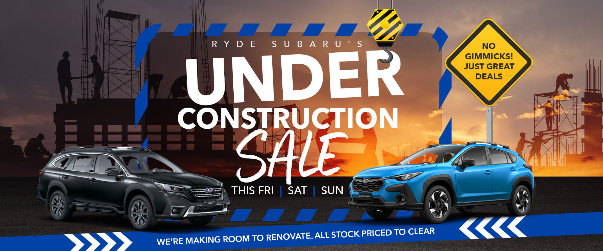 Under Construction Sale