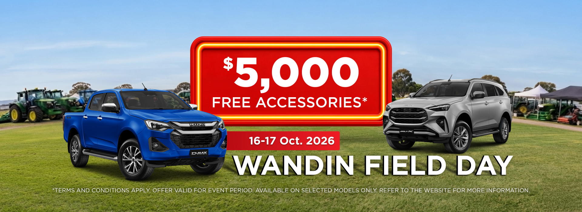 Wandin Field Day - Accessories Offer