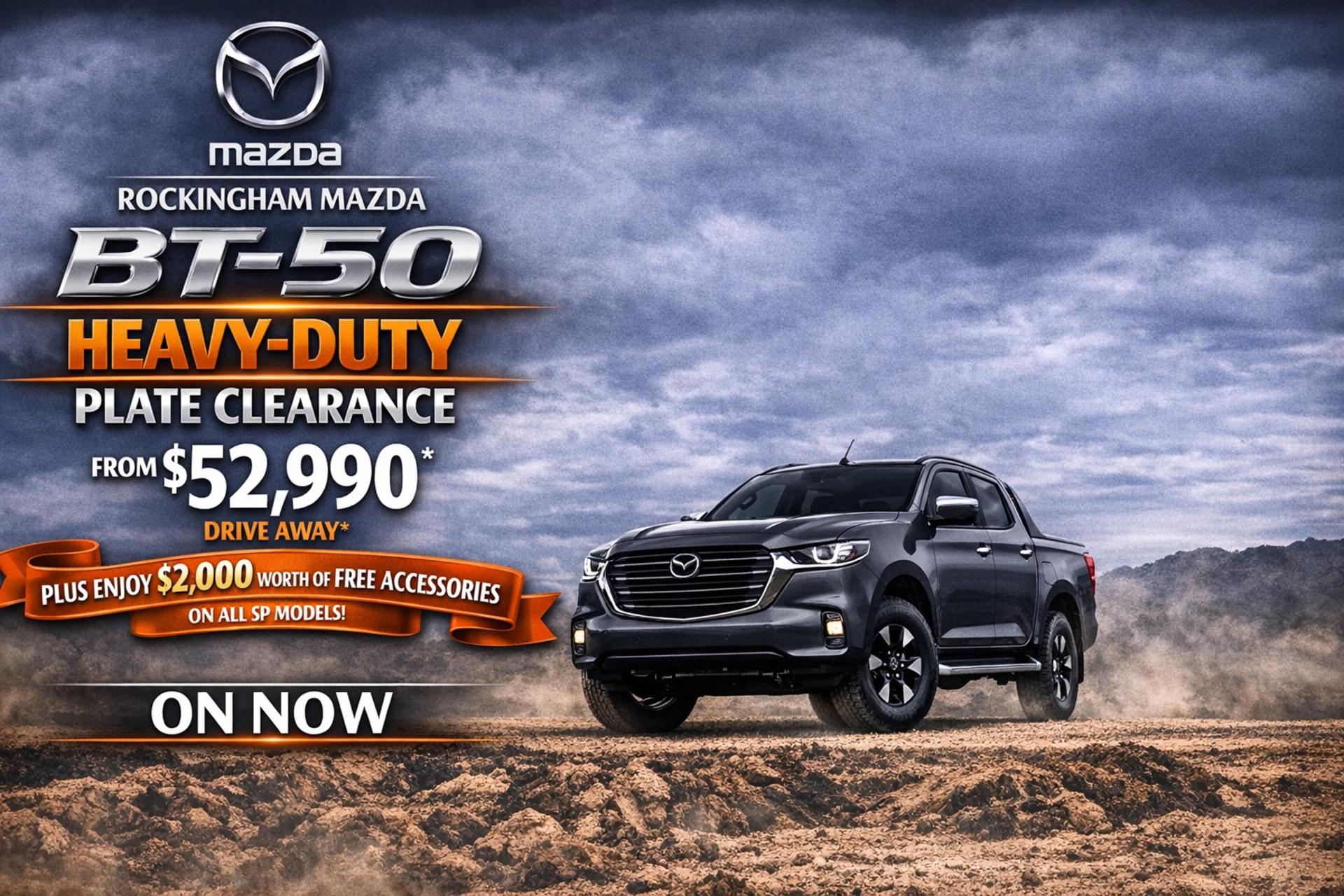 Rockingham Mazda BT-50 Heavy Duty Clearance Event