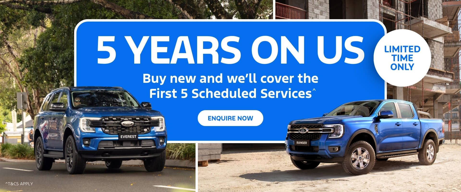 5 Years Free Service 