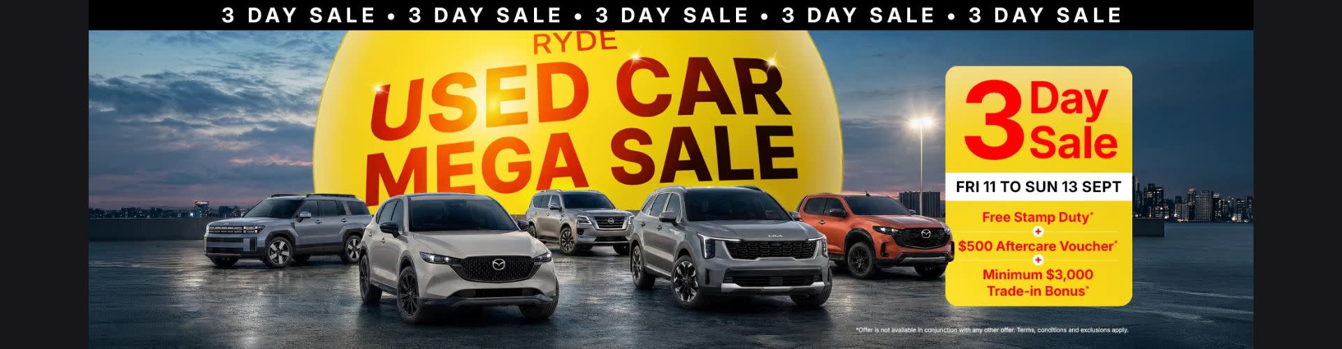 3 Day Only - Used Car Mega Sale