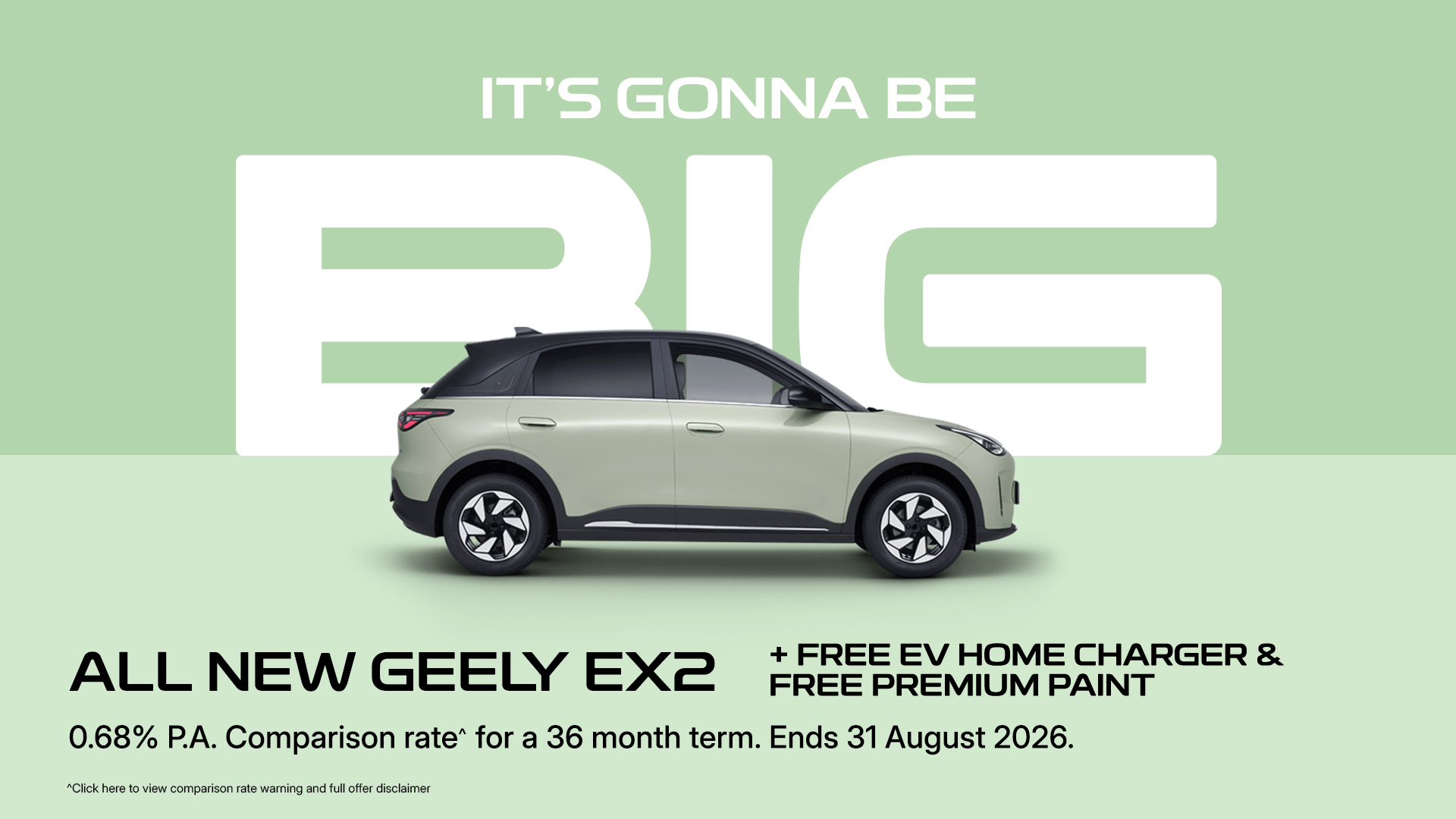 Geely EX2 Launch Offer