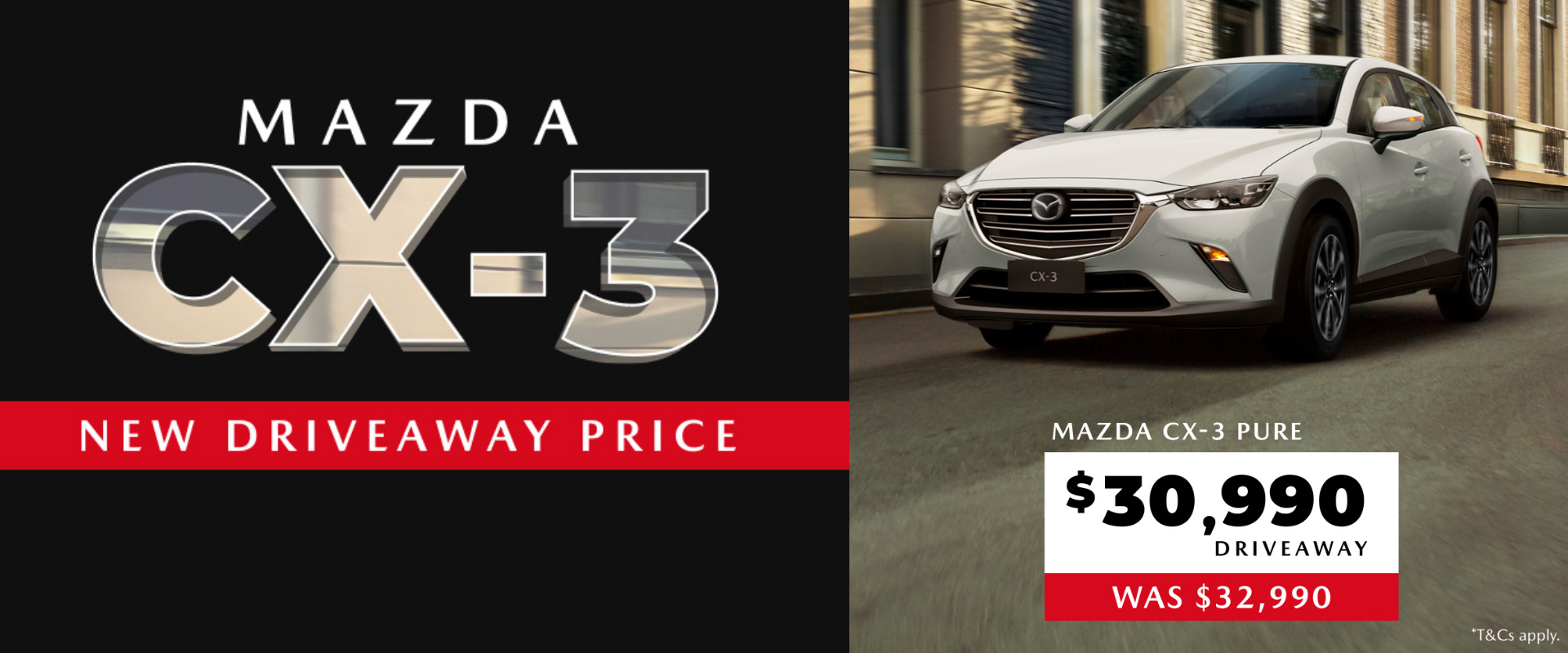 New CX-3 Driveaway Price
