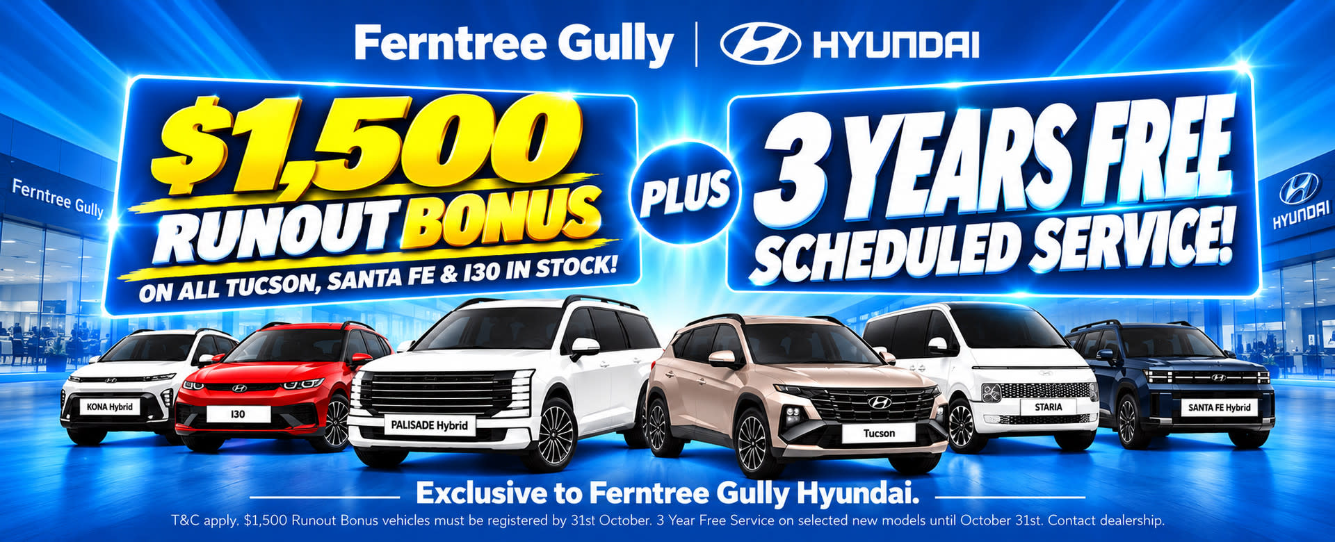 $1,500 Runout + 3 Free Services 