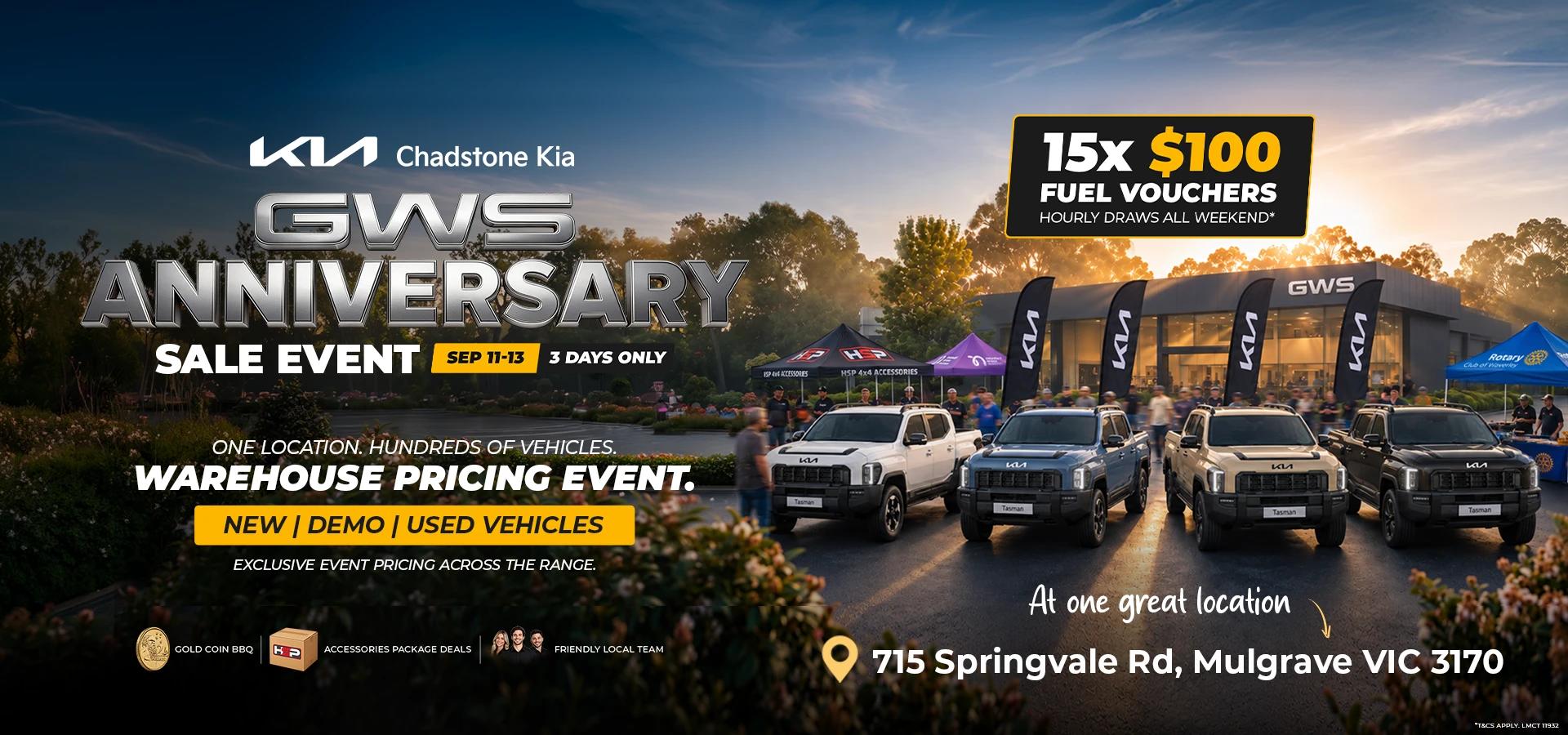 Anniversary Sale Event
