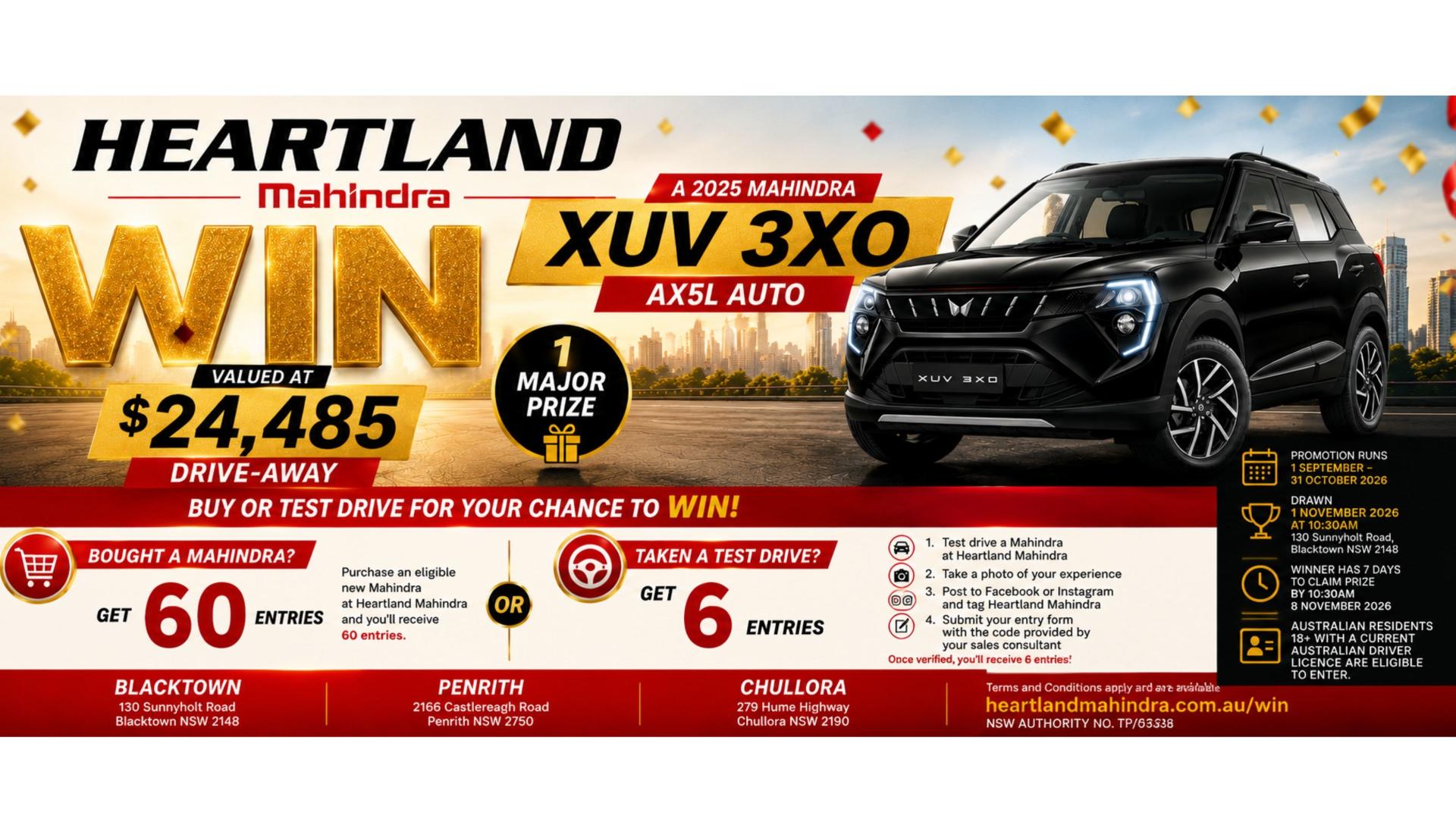 Mahindra giveaway