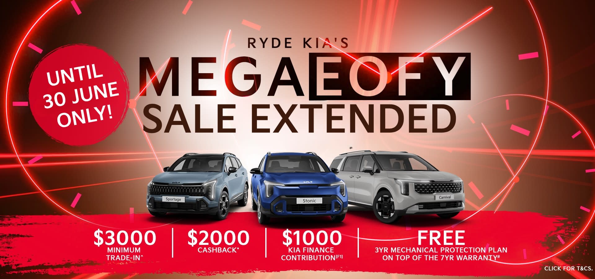 EOFY Sale weekend 19-21 June