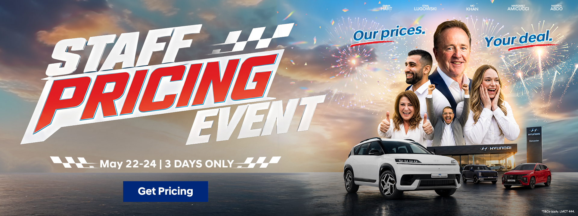 Staff Pricing Sale Event 