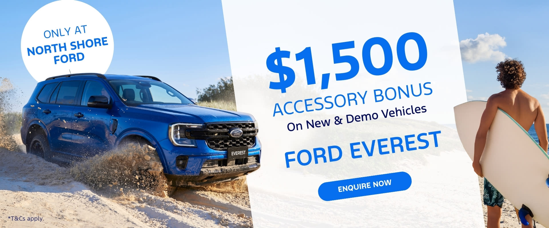 Ford Everest – $1,500 Accessory Bonus