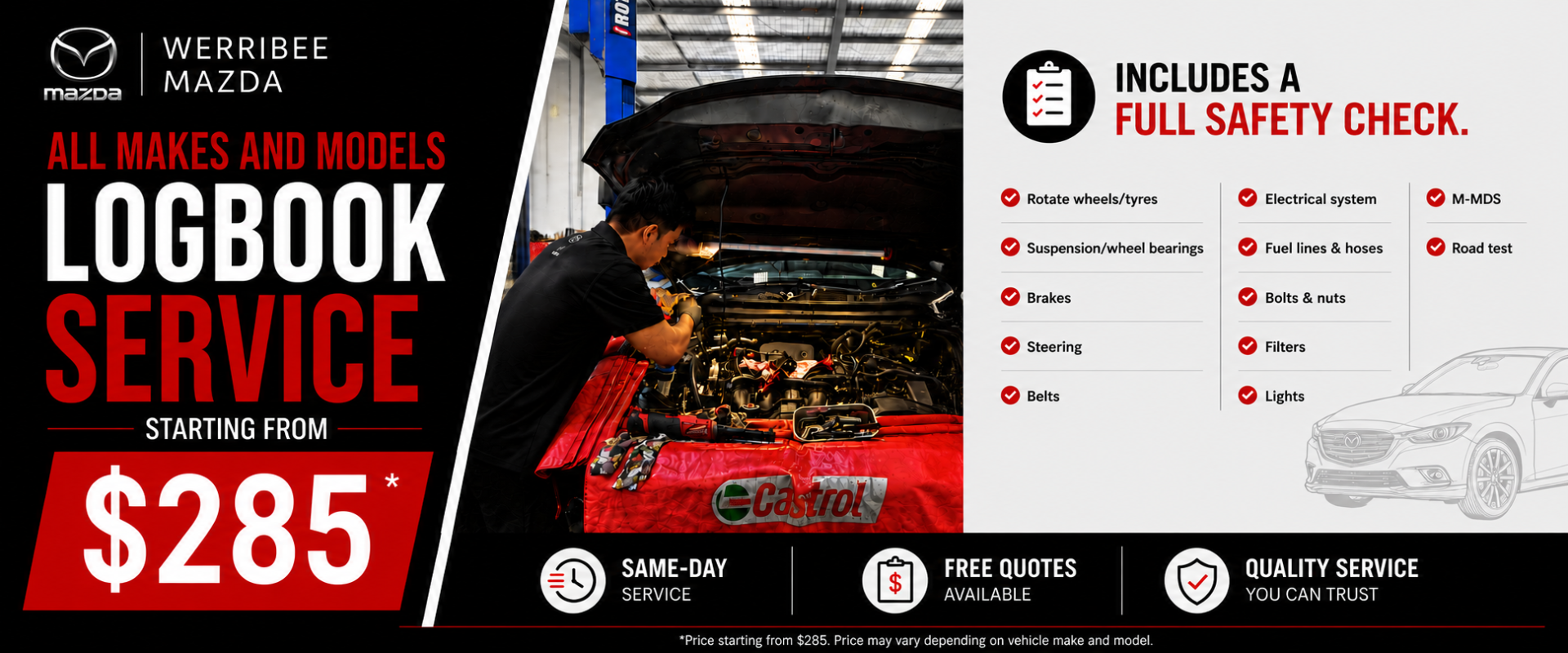 Logbook servicing 