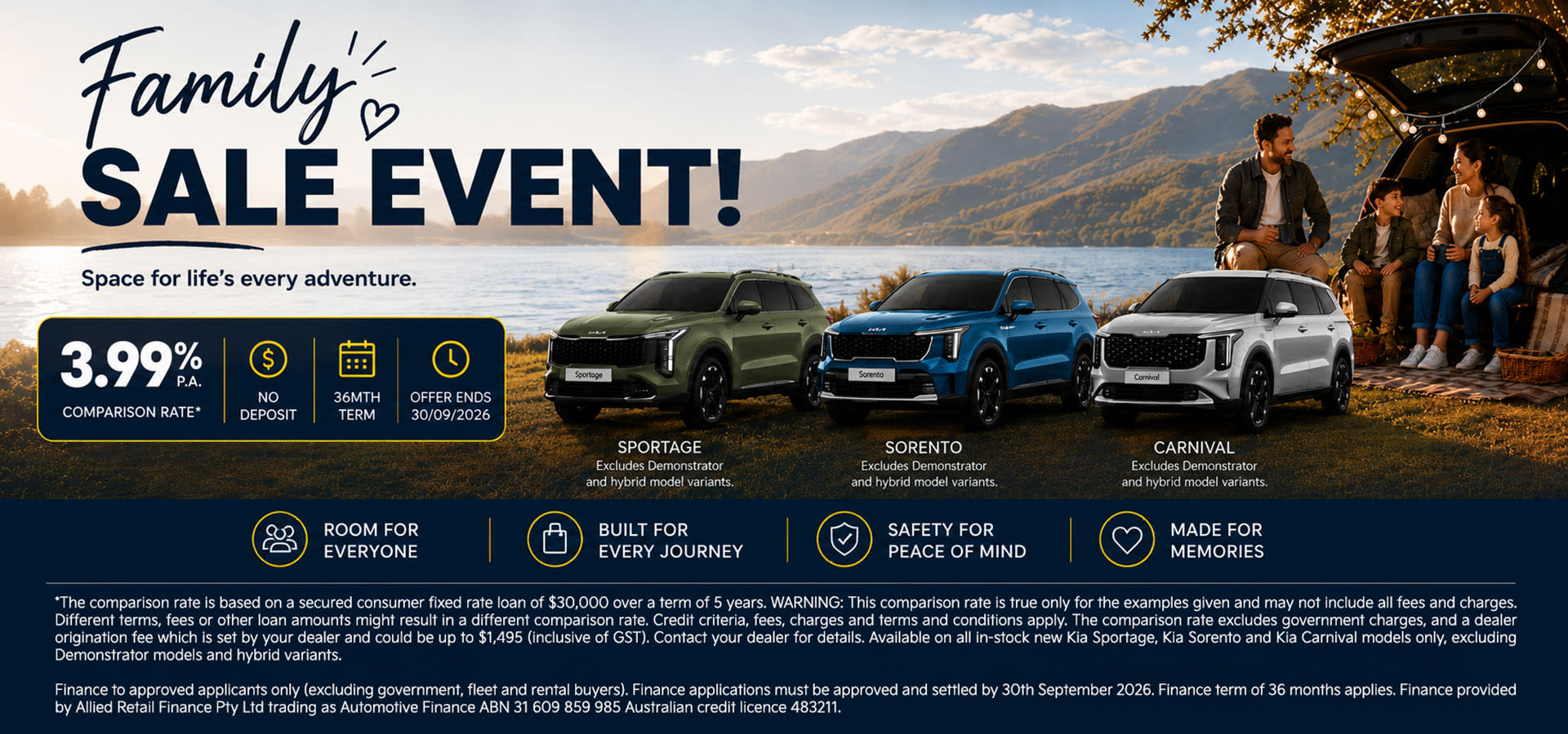 Kia Sep2026 Finance Offer