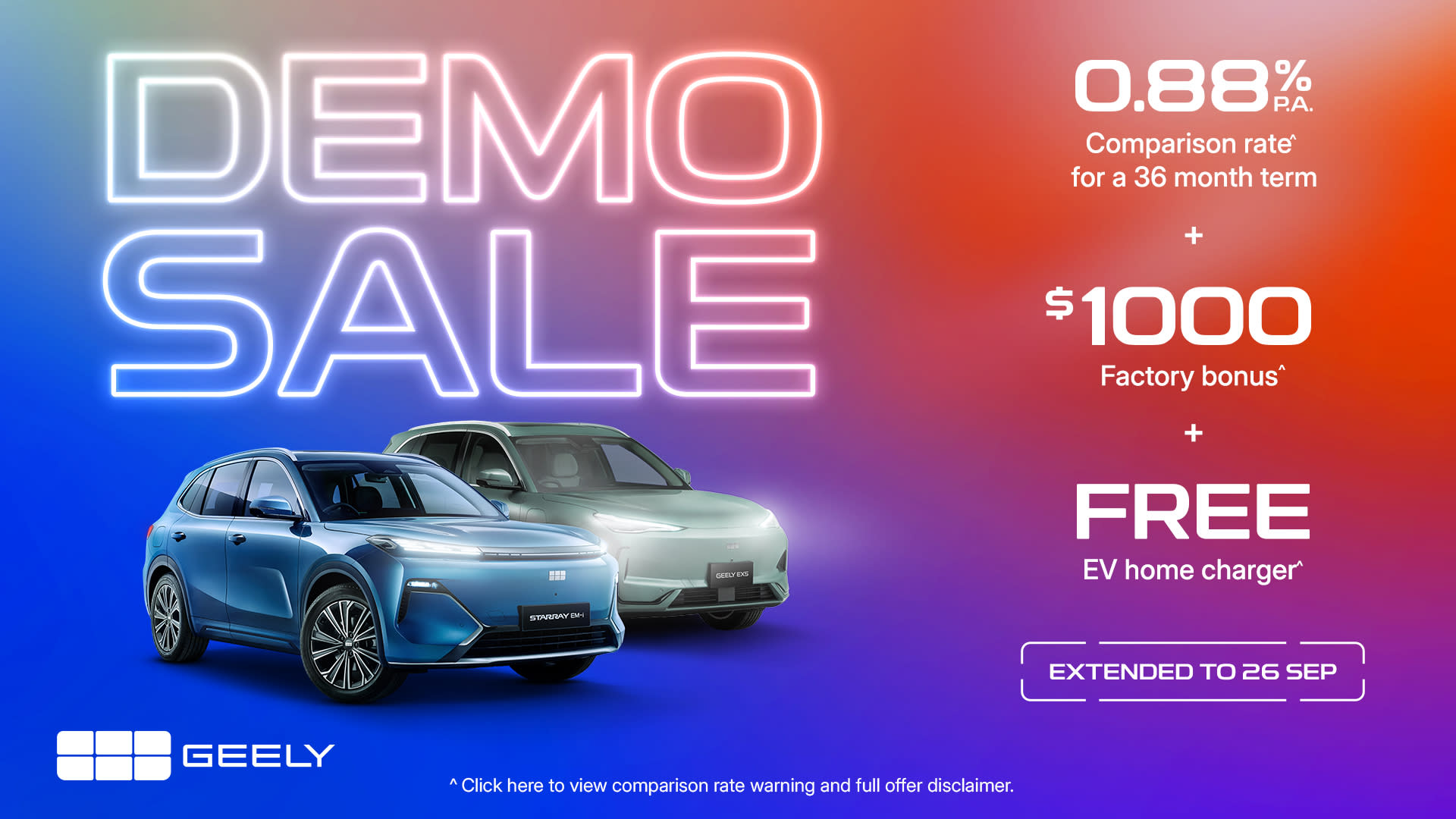 Demo Sale Extended 26Sep