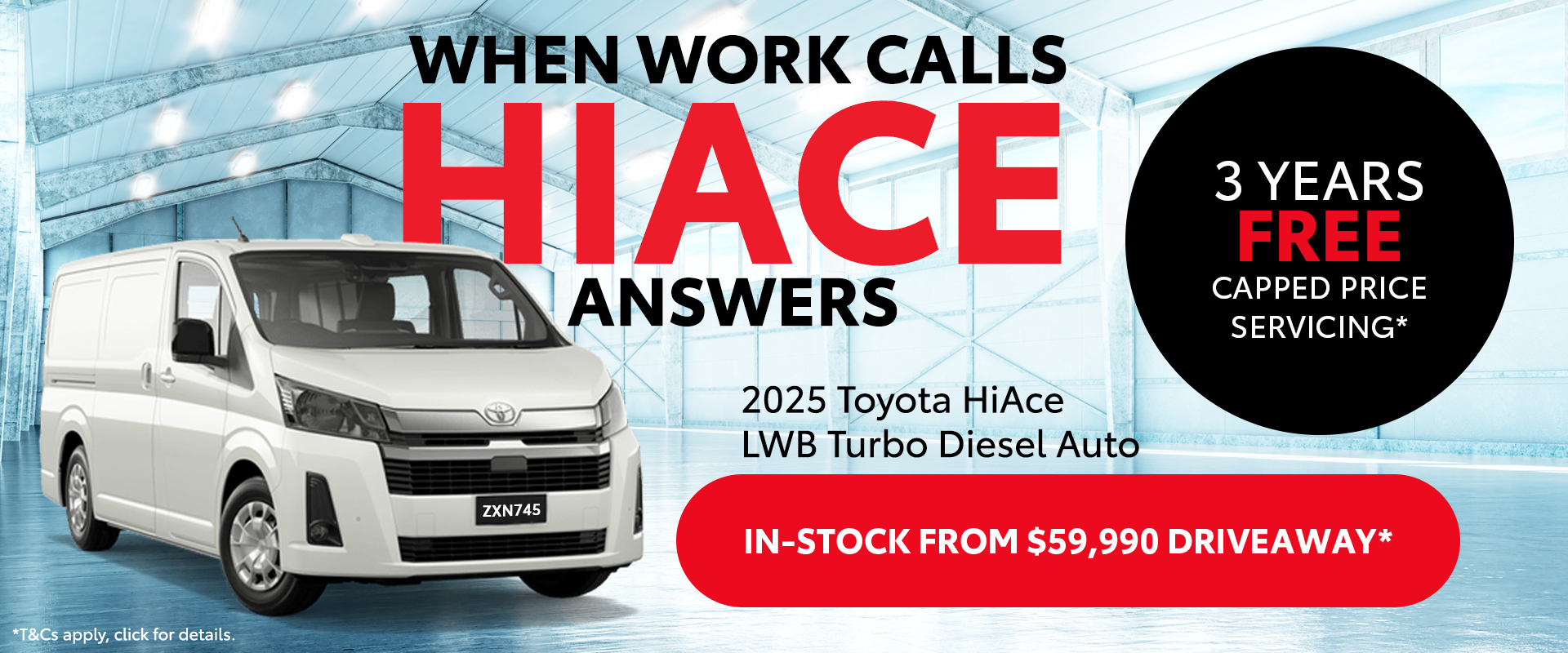 New HiAce Offer - Exclusive