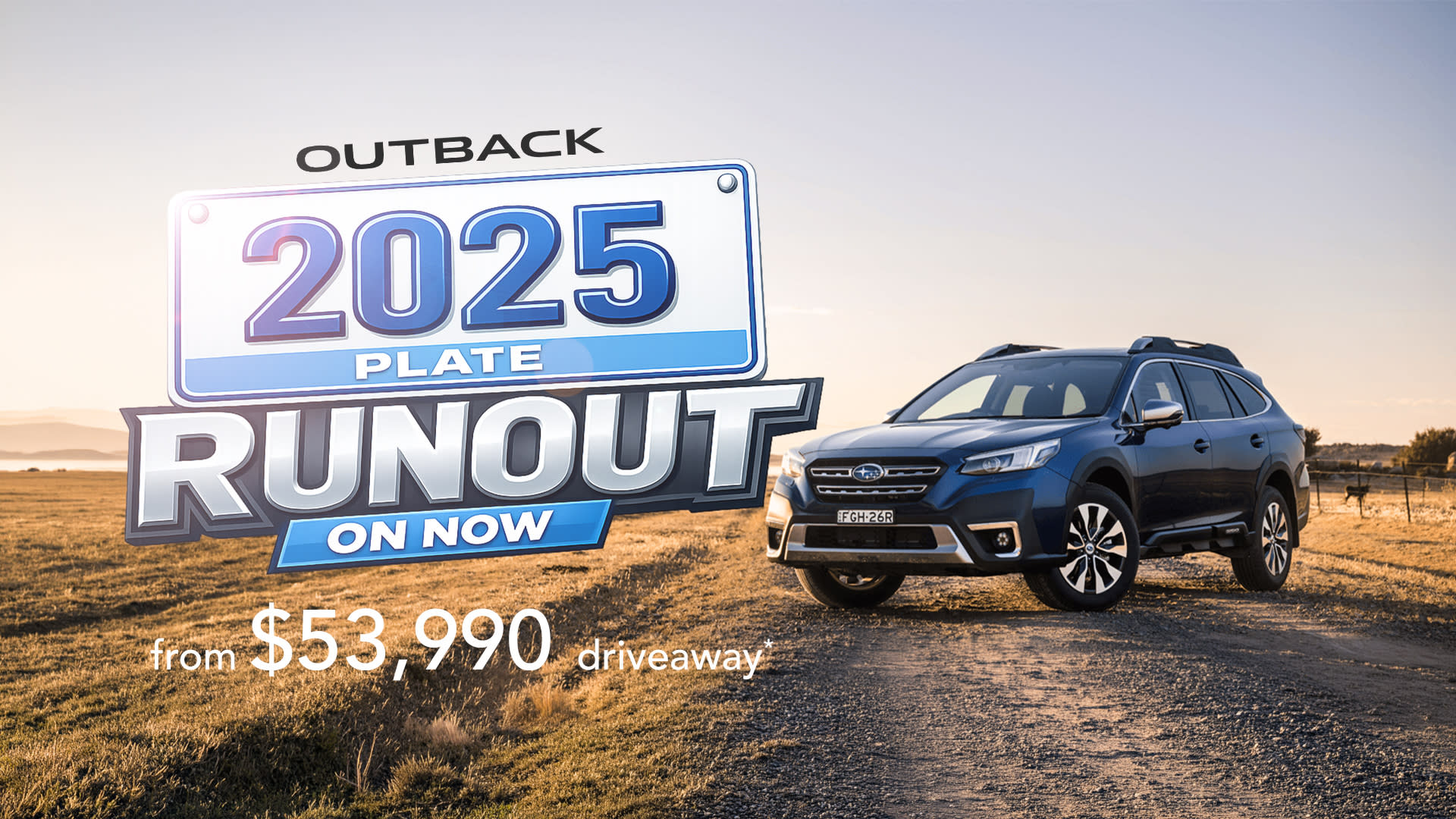 25 plate runout outback