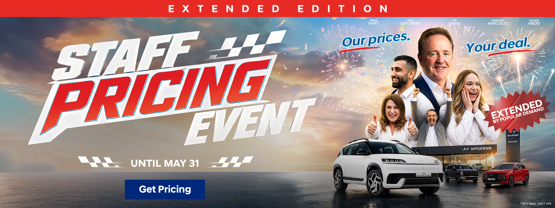 Staff Pricing Sale Event 