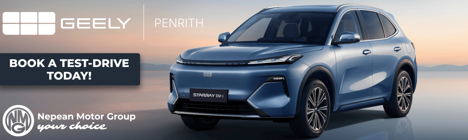 Geely Penrith Launch Banner