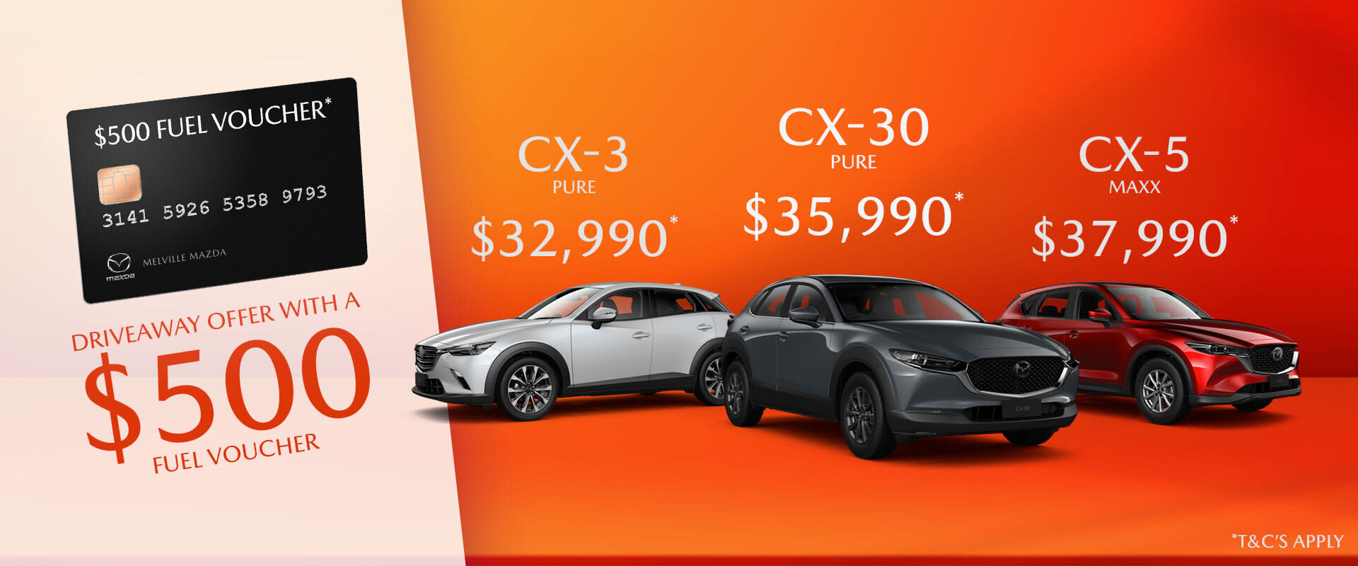 $500 Drive Away Offer March