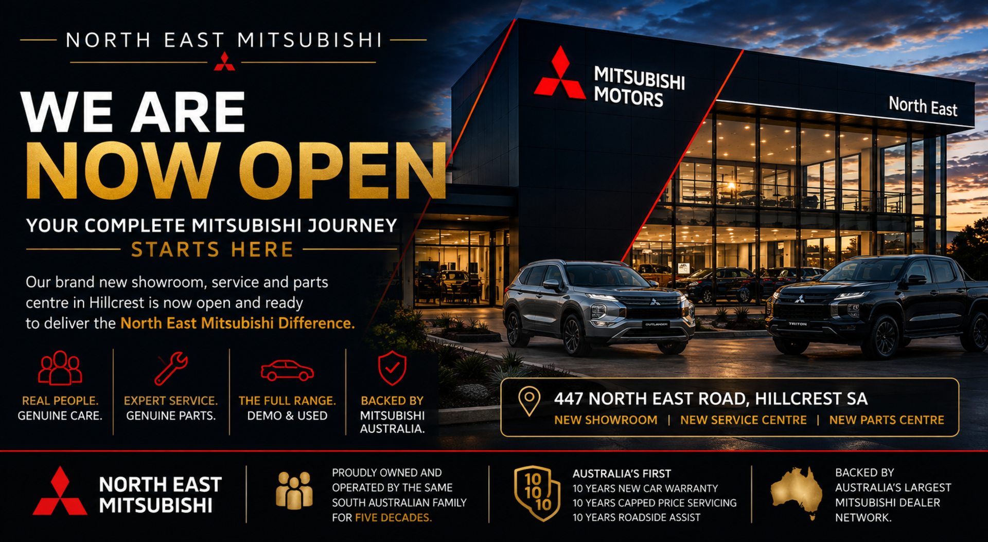 Mits now open