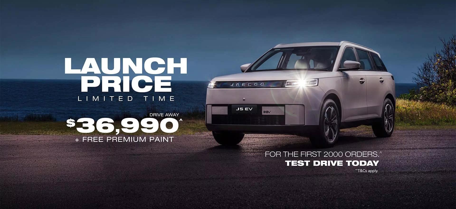 Jaecoo Launch Price J5 EV