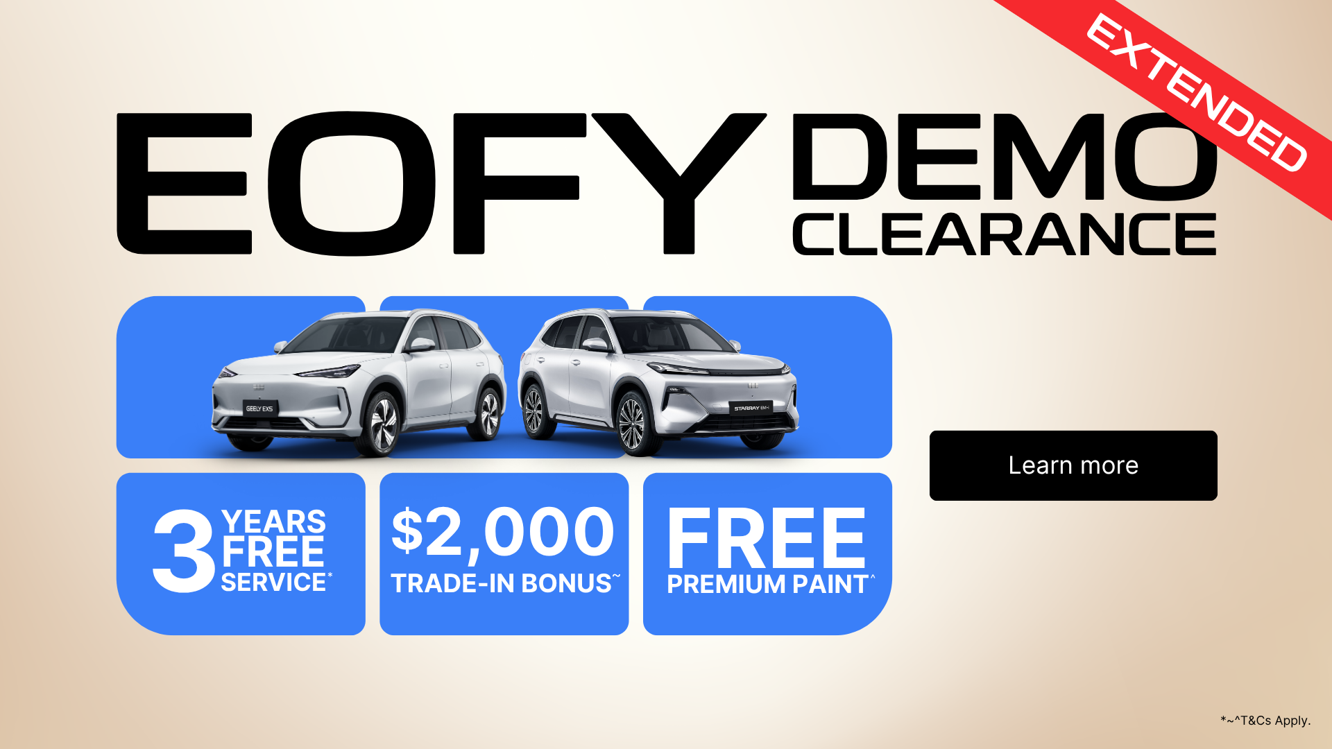 Geely MAC | Demo Sale Clearance