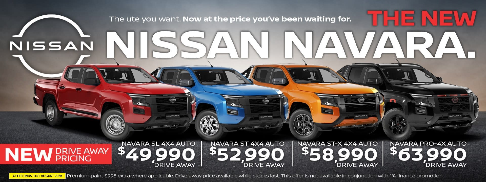 Nissan Navara New Drive Away Pricing