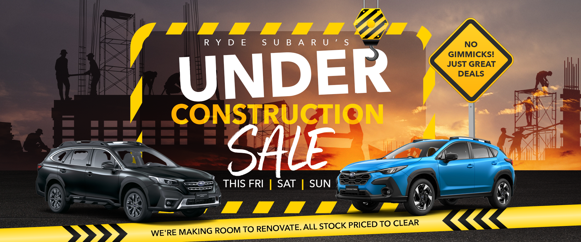Under Construction Sale