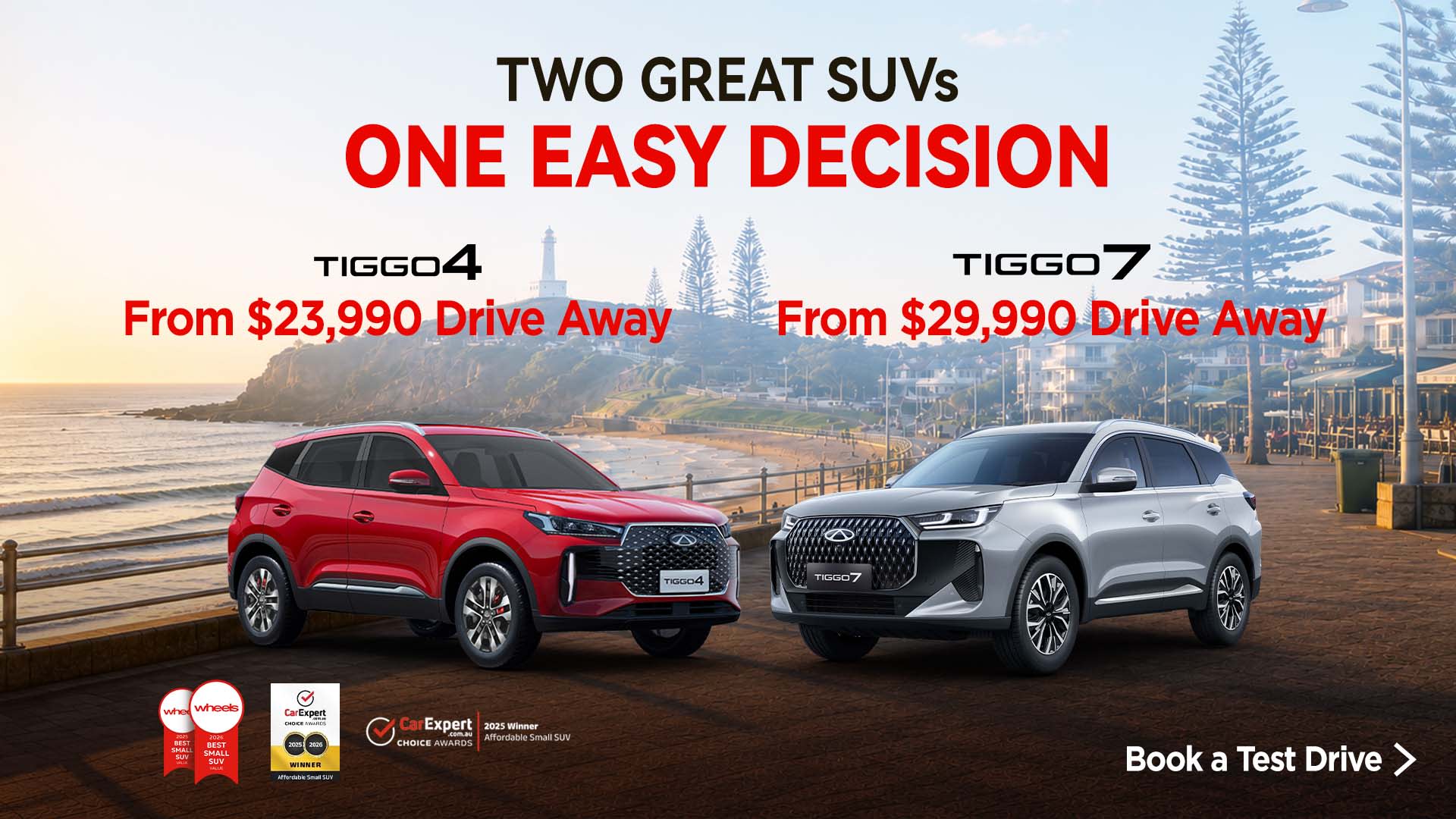 Two SUVs