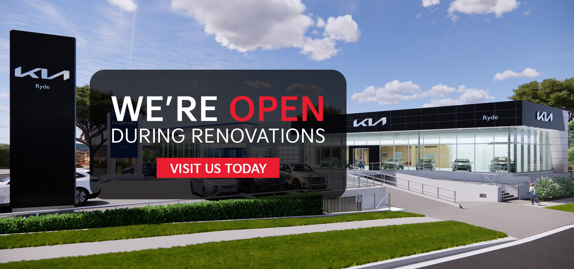 Open while renovating