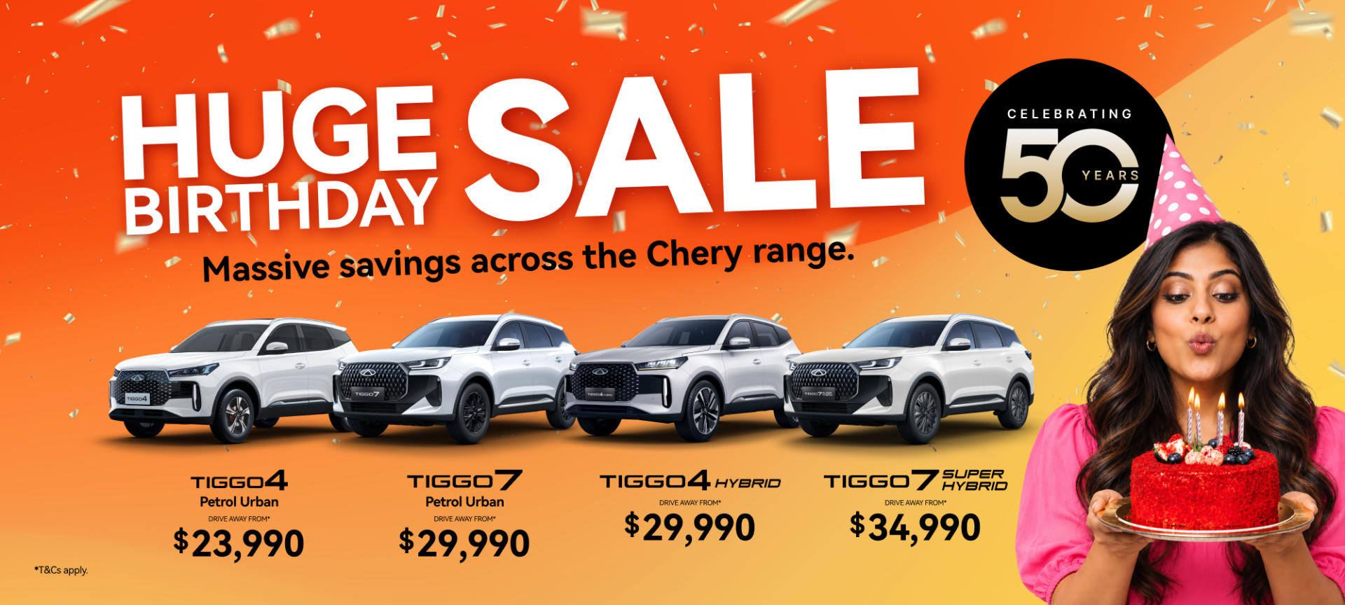 Huge Birthday Sale