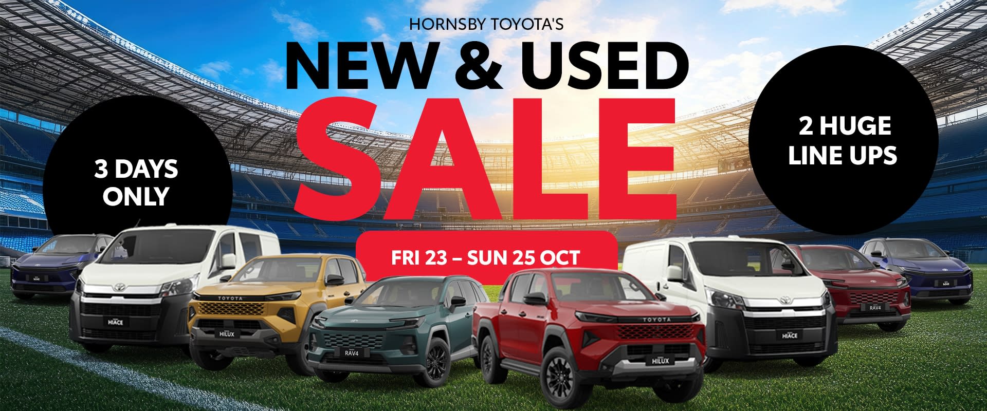 Hornsby Toyota's New & Used Oct Sale