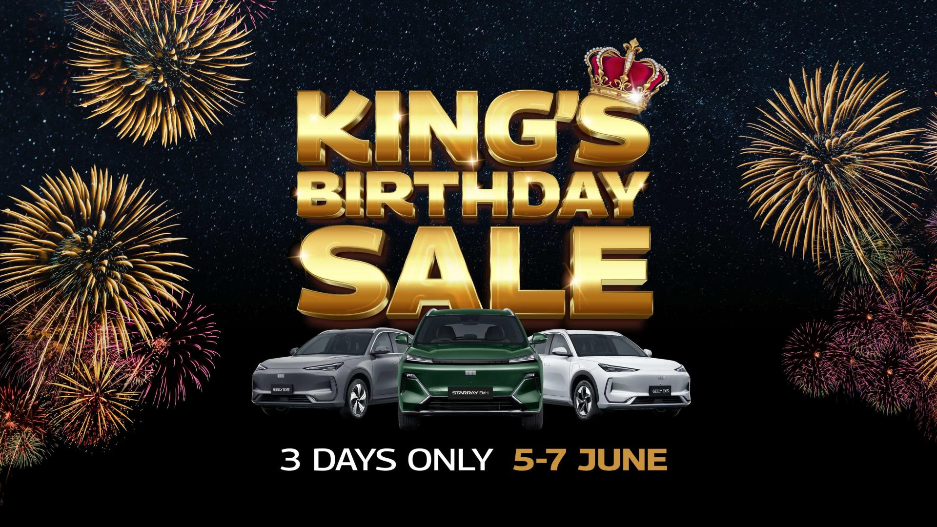 Kings Birthday Sale 