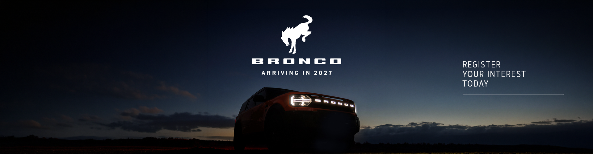 All-New Ford Bronco Arriving in 2027
