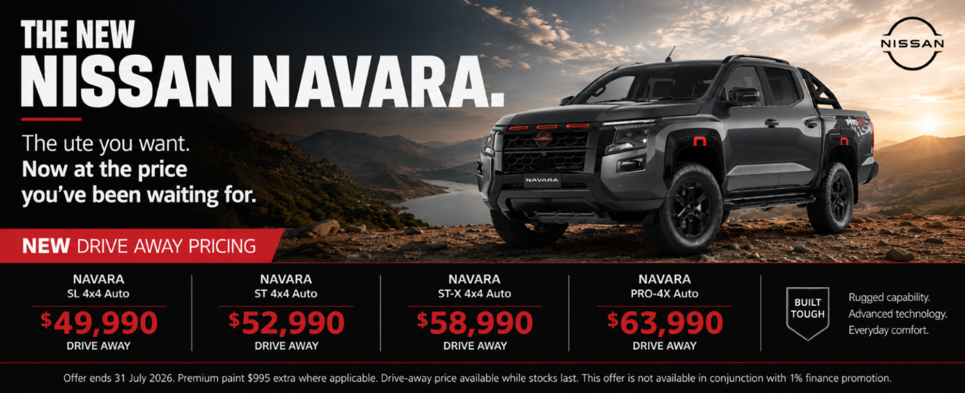 Nissan Navara New Drive Away Pricing