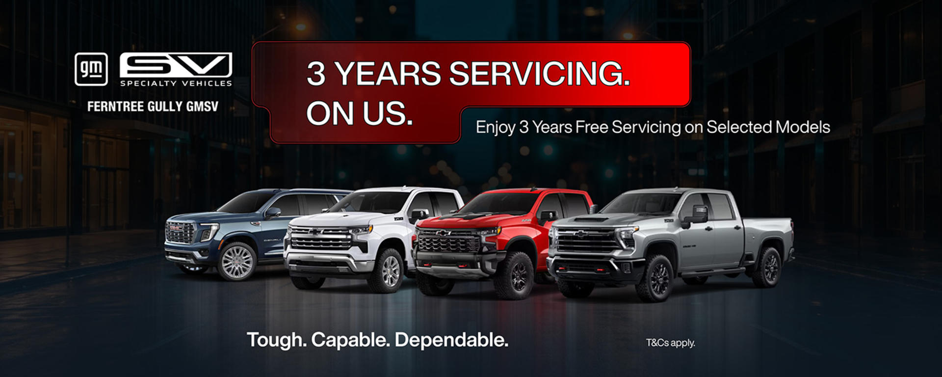 3 Years Free Servicing