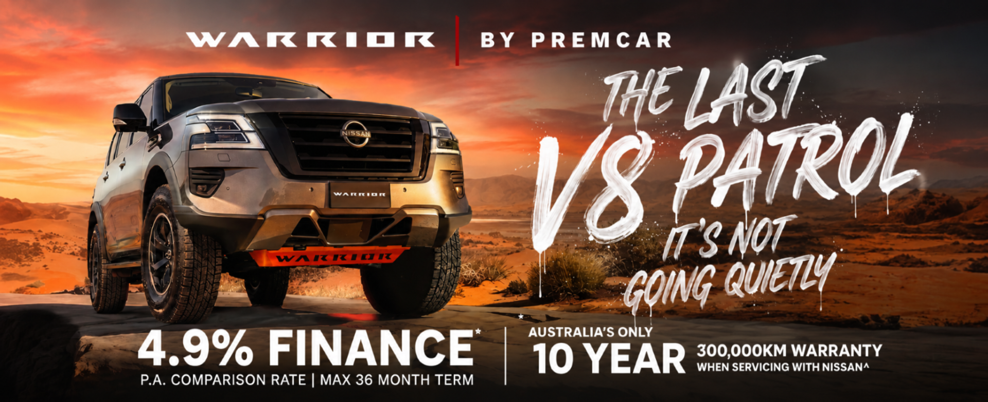 Nissan Patrol Warrior 4.9% Finance
