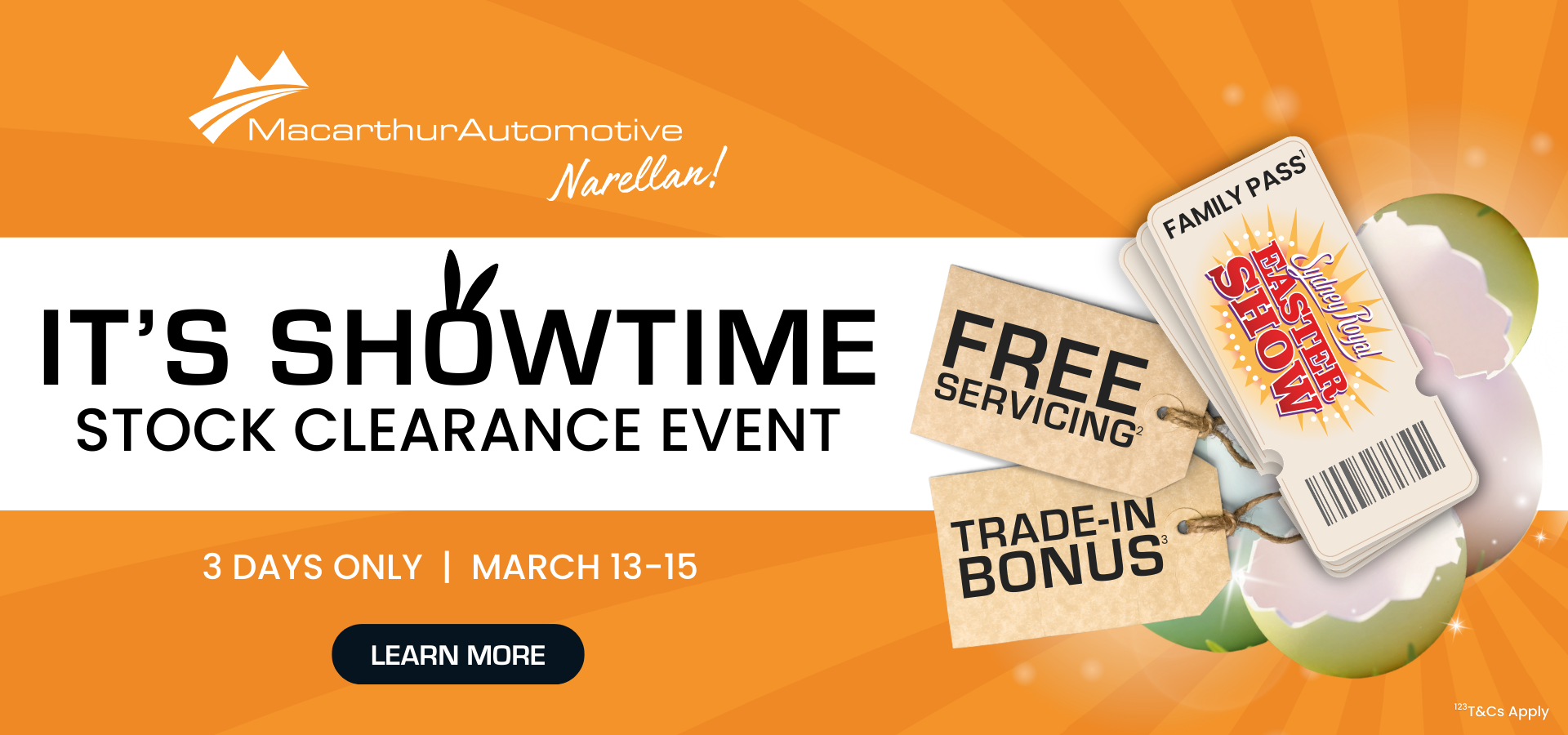 Showtime MA Narellan 3-Day Sale