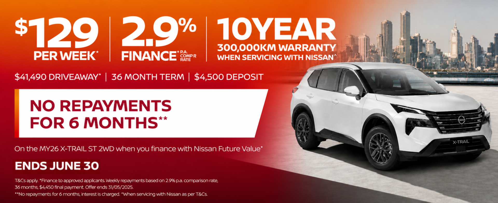 X-Trail ST from $129 per week