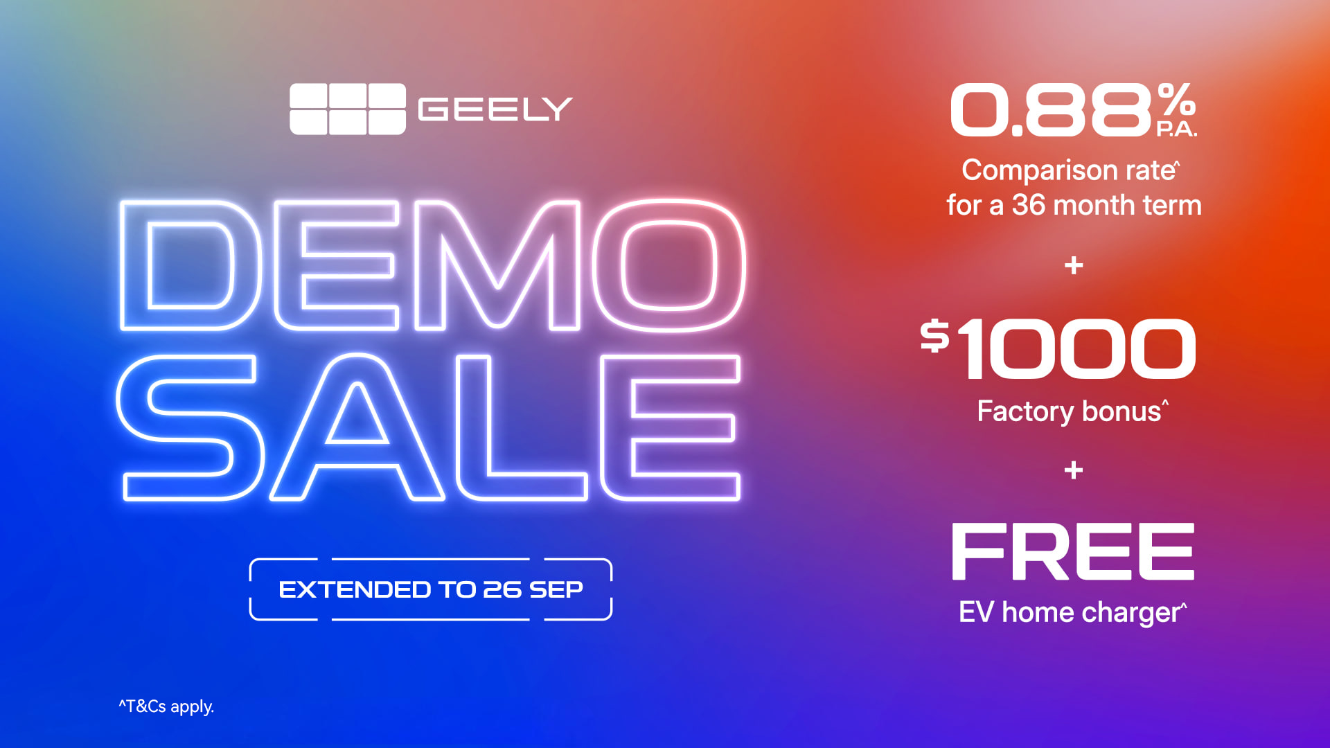 Demo Sale Extended
