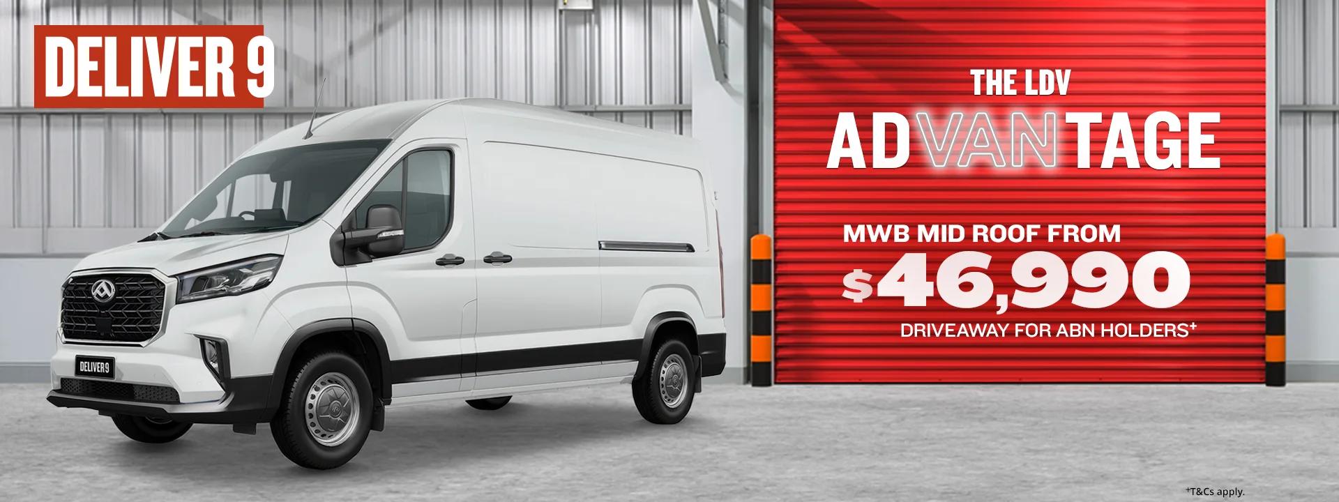 Deliver 9 Large Van