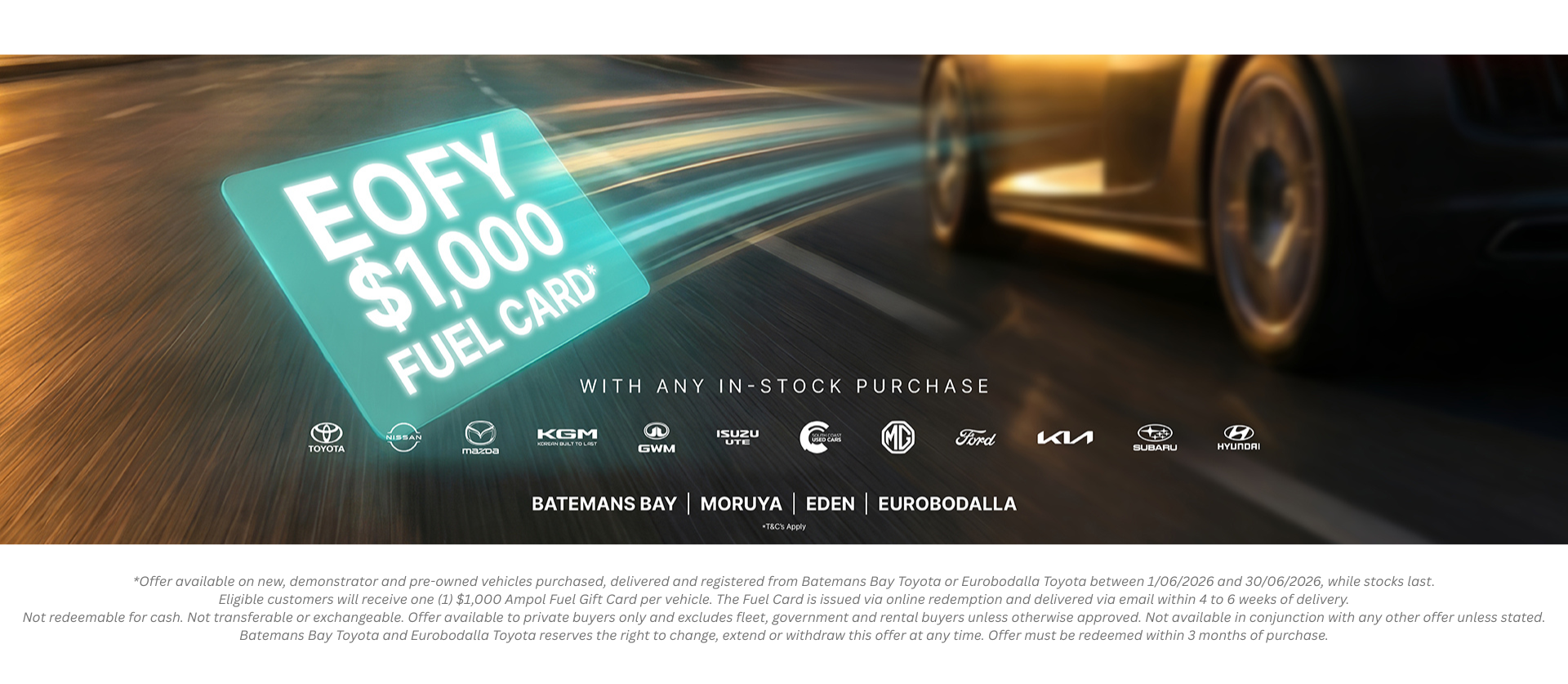 EOFY $1,000 Fuel Card