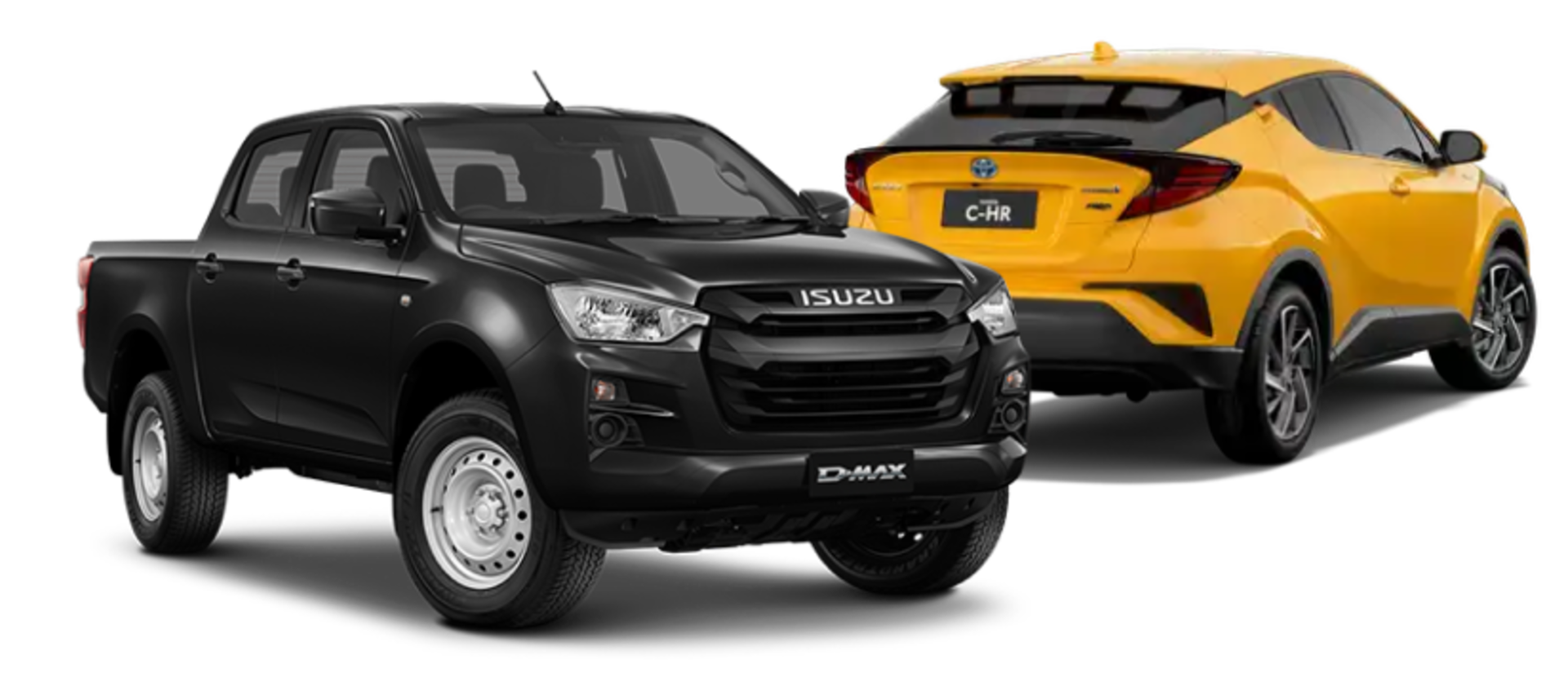 Dmax Ute and Toyota CHR