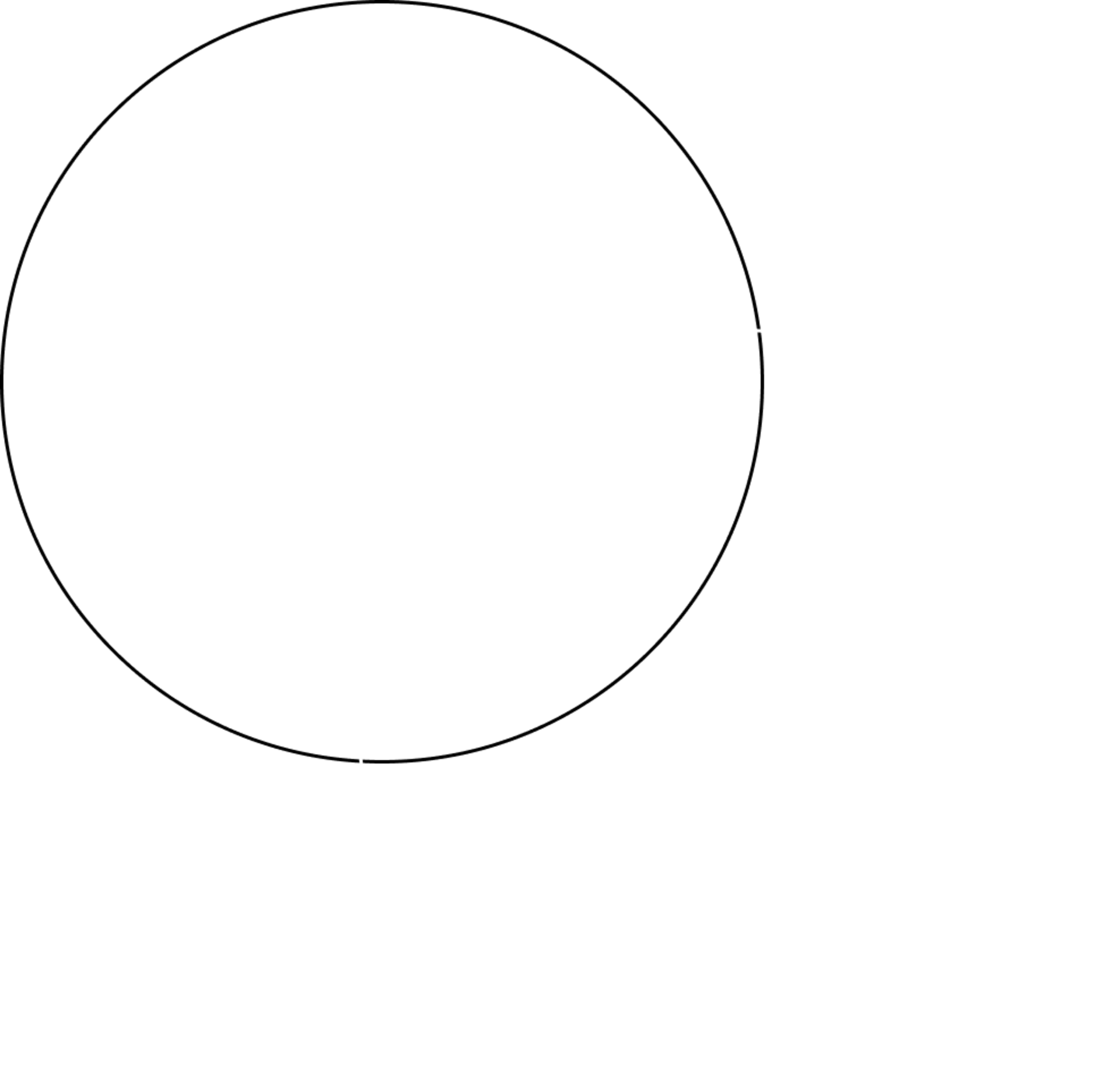 Black and White Circle Outlines