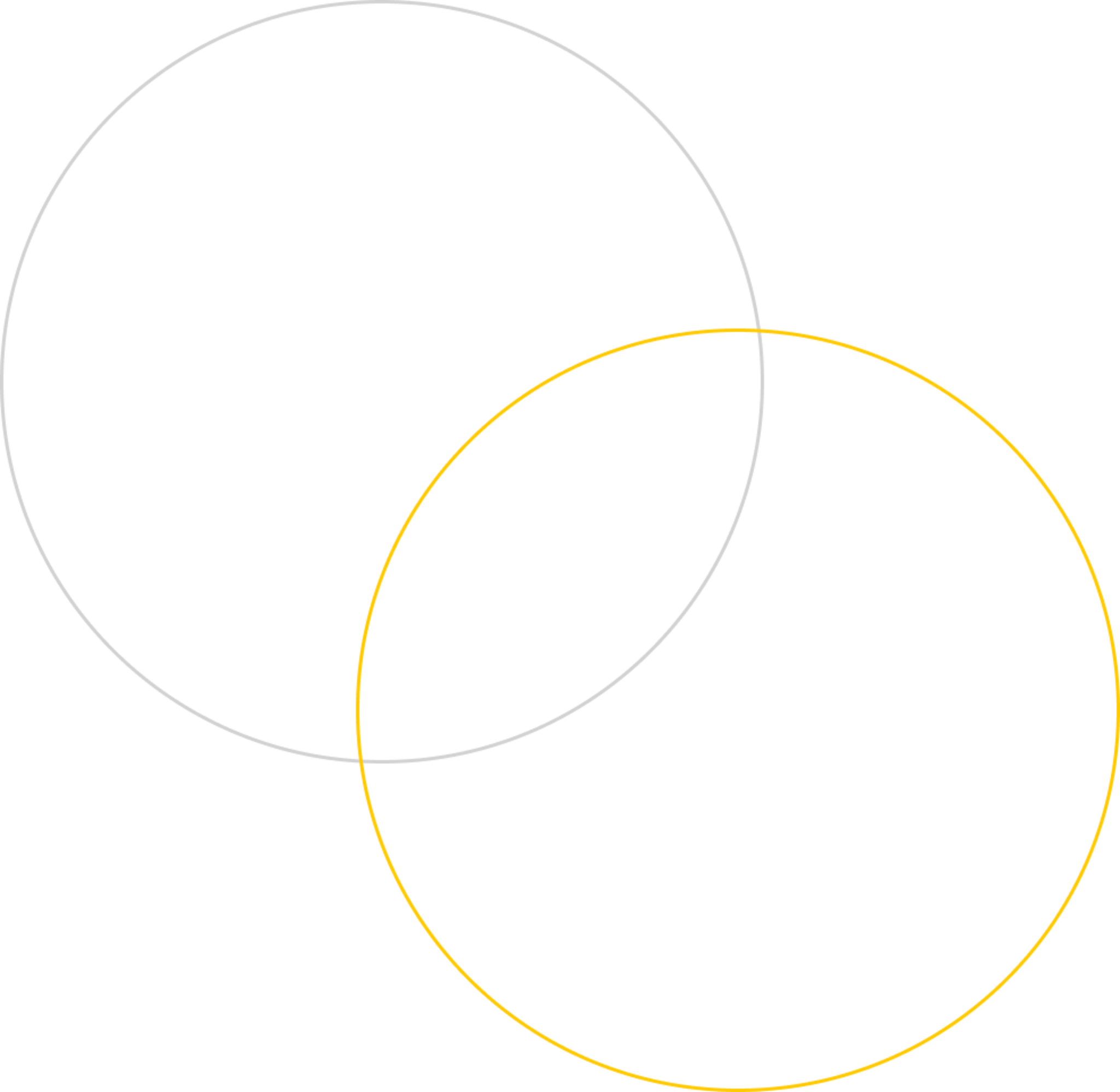 Grey and Yellow Circle Outlines