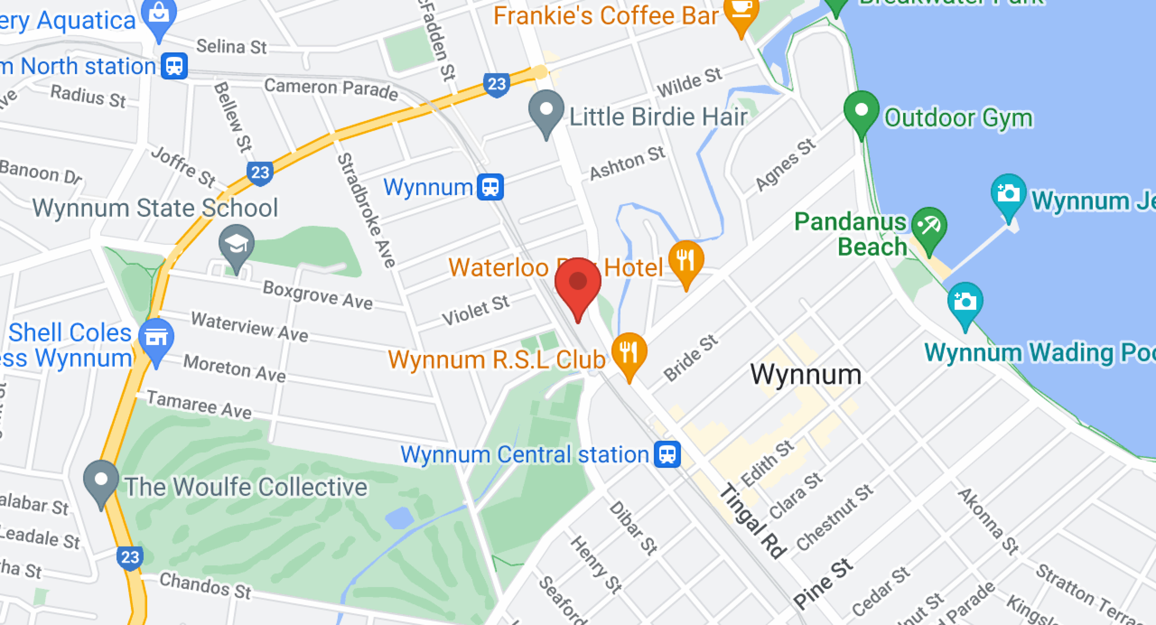 Bartons Wynnum Map
